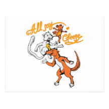 funny cat dog mouse all say cheese vector cartoon post cards