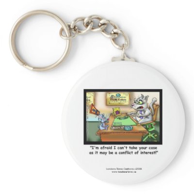 Funny Cat & Lawyer Funny Key Chain by beardiethor123