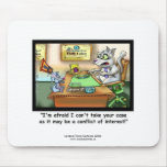 Funny Cat & Lawyer Funny Mouse Pad