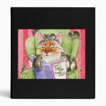 Funny Cat & Mouse Binder