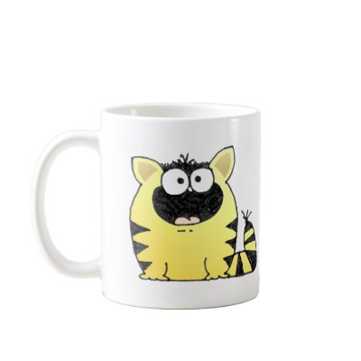 Funny Cat Surprise Mug by Toonboy