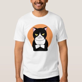 Funny Cat T-shirt Evil Cat Graphic Tee Bad Cat