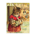 Funny Cats at the Beach - Louis Wain