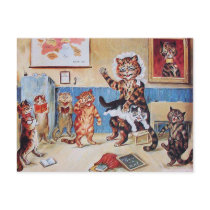 Funny Cats Postcard: The Naughty Puss by L.Wain