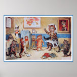 Funny Cats Poster Print:  The Naughty Puss