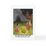 Funny Caveman Card