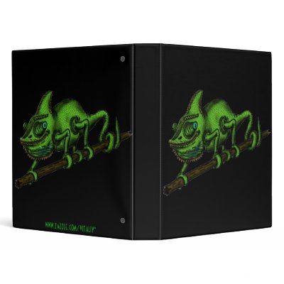 Funny chameleon binder design by vitaliy