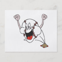 funny cheering homerun baseball cartoon flyer design