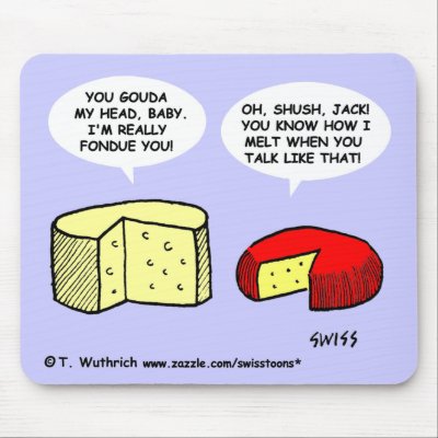 Funny Cheese Cartoon Computer by Swisstoons