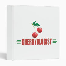 Funny Cherries Vinyl Binder