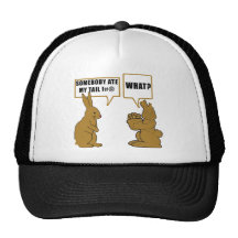 Funny Chocolate Easter Bunny Trucker Hat