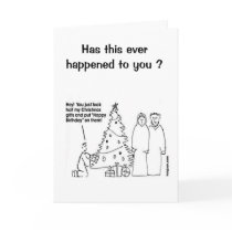 Funny Christmas Birthday Card
