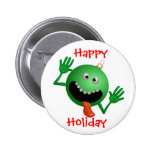 Funny Christmas Button Pin