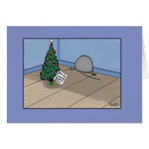 Funny Christmas Card- Christmas Mouse