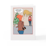 Funny Christmas card: Frisky Dog