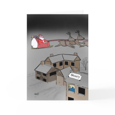 Funny Christmas Card: Naughty or Nice. by bad_Onions
