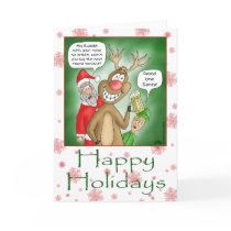Funny Christmas Cards: Bar Hopping