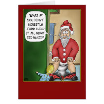 Funny Christmas Cards: Bathroom Break cards