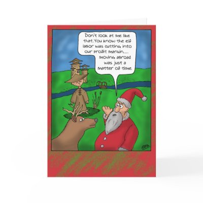 Funny Christmas Cards: Christmas Abroad by nopolymon