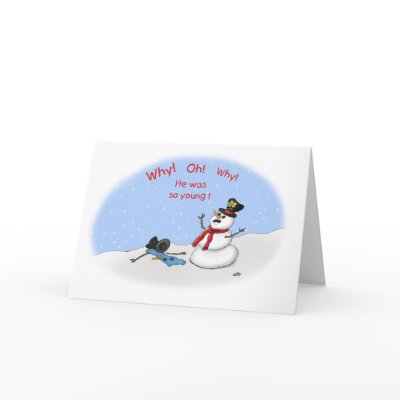 Funny Christmas Cards: Melt-Down by nopolymon