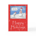 Funny Christmas Cards: No Rocks!