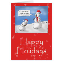 Funny Christmas Cards: No Rocks!
