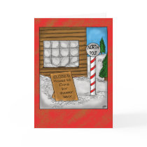 Funny Christmas Cards: North Pole Moving