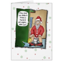 Funny Christmas Cards: Pit Stop