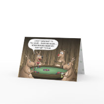 Funny Christmas Cards: Reindeer Games