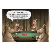 Funny Christmas Cards: Reindeer Games cards