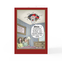 Funny Christmas Cards: Rough Landing