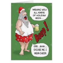 Funny Christmas Cards: Santa Relaxed cards