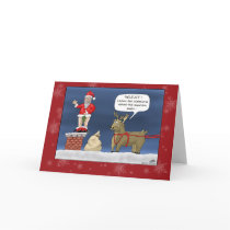 Funny Christmas Cards: Spiked the Eggnog