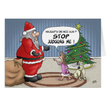Funny Christmas Cards: Stop Judging cards