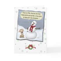 Funny Christmas Cards: Toes Up