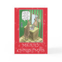 Funny Christmas Cards: Working Christmas Eve
