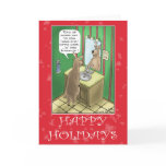 Funny Christmas Cards: Working Christmas Eve