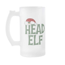 Funny Christmas Elf Frosted Mug