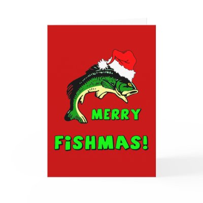 Funny Christmas fishing by holidaysboutique