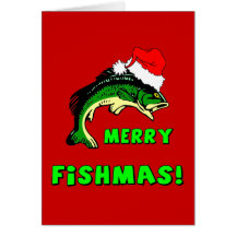 Funny Christmas fishing Card