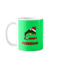 Funny Christmas fishing Coffee Mug