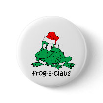 Funny Christmas frog