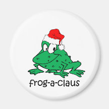 Funny Christmas frog Fridge Magnet