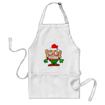 Funny Christmas monster Apron