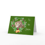 Funny Christmas Owl with Attitude Bird Humor Greeting Cards