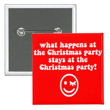 Funny Christmas party Buttons
