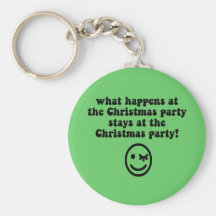 Funny Christmas party Keychain