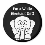 Funny Christmas Present: Real White Elephant Gift! Refrigerator Magnets