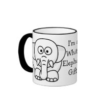 Funny Christmas Present: Real White Elephant Gift! Coffee Mug