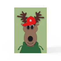 Funny Christmas Reindeer card